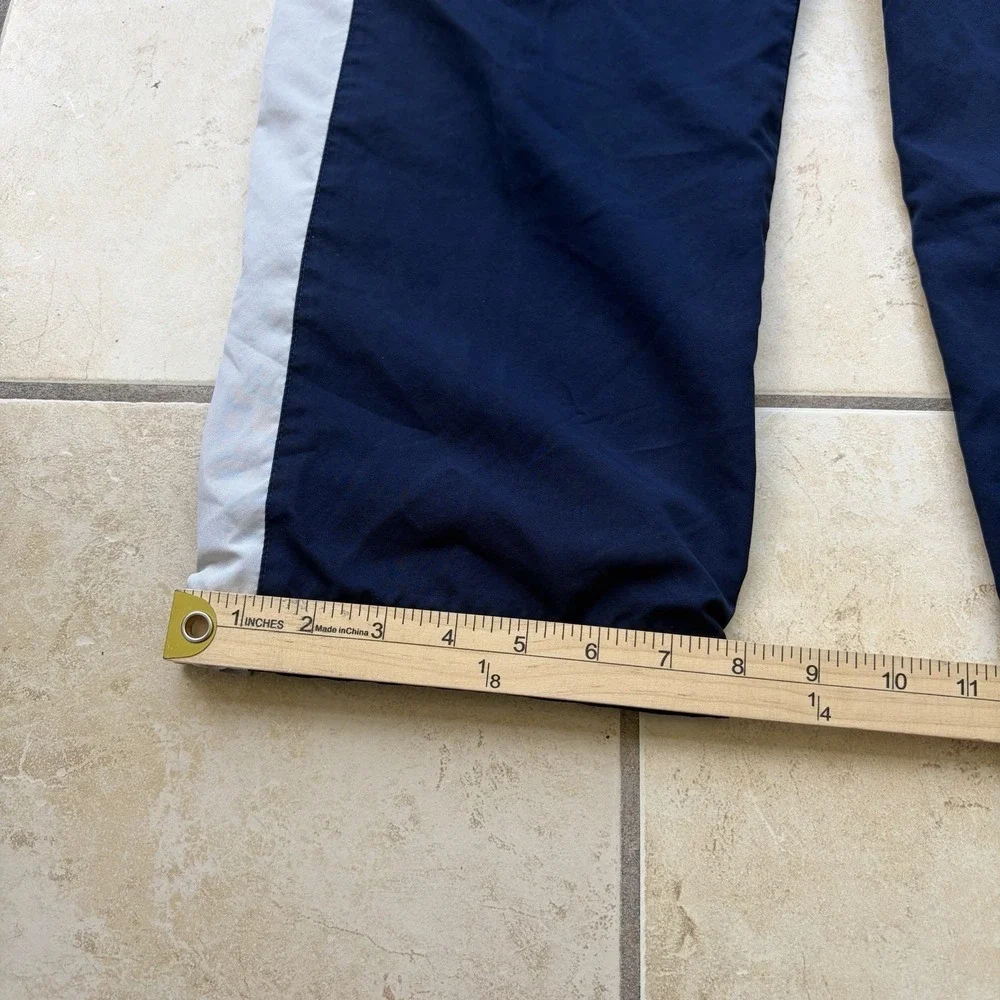 Vintage Nike Pants Womens XL Blue Track Striped Baggy‎ Wide Leg High Rise Y2K
